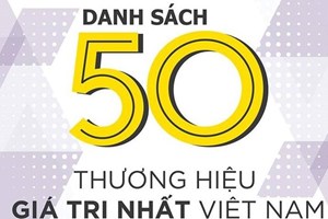 50 thương hiệu dẫn đầu trong các lĩnh vực kinh doanh tại Việt Nam năm 2019