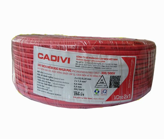 Dây điện mềm bọc nhựa PVC - VCmo
