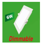 Led Panel Vuông Âm Dimmable